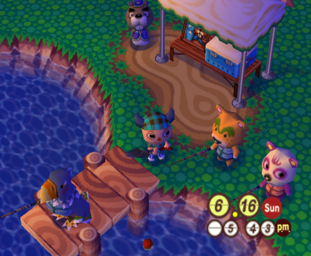 Everyone is at the fishing tournament